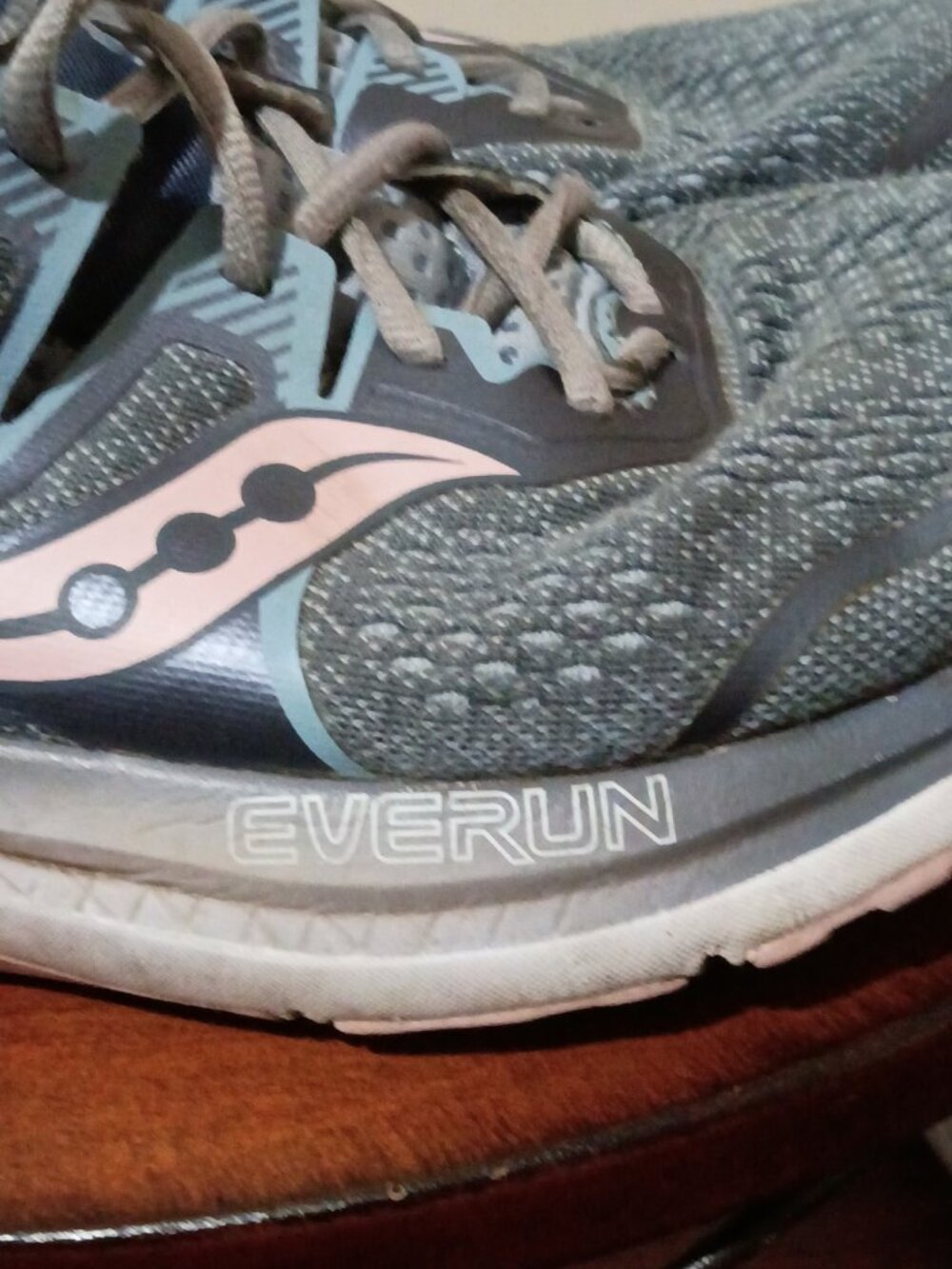 Saucony Women's Omni Iso 2 Running Shoes Size 10.5 Slate/Pink S10511-1 - Picture 15 of 16
